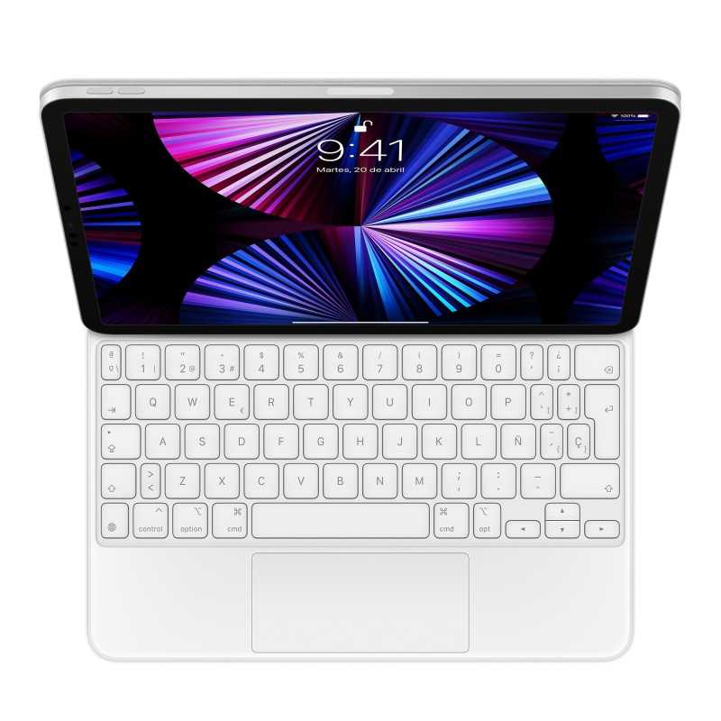 🔥Offerta! Magic Tastiera Del Computer iPad Pro 11 iPad Air Spagnolo Bianco💥