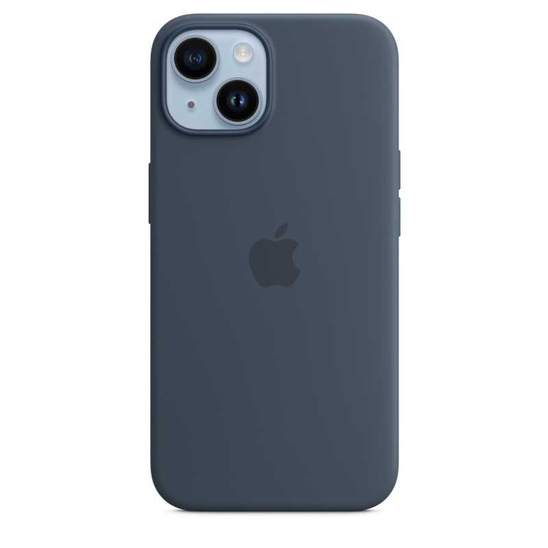 🔥Offerta! Custodia Silicone iPhone 14 Blu💥