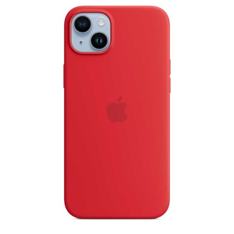 🔥Offerta! Custodia Silicone iPhone 14 Plus Rosso💥